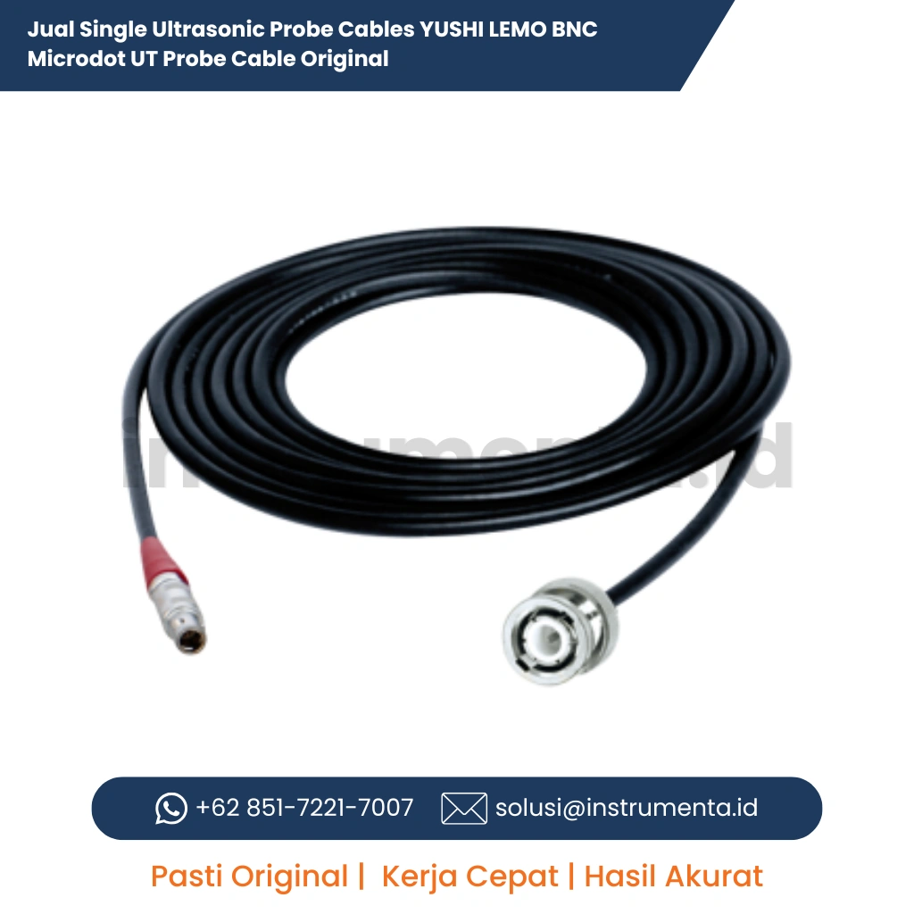 Jual Single Ultrasonic Probe Cables YUSHI LEMO BNC Microdot UT Probe Cable Original